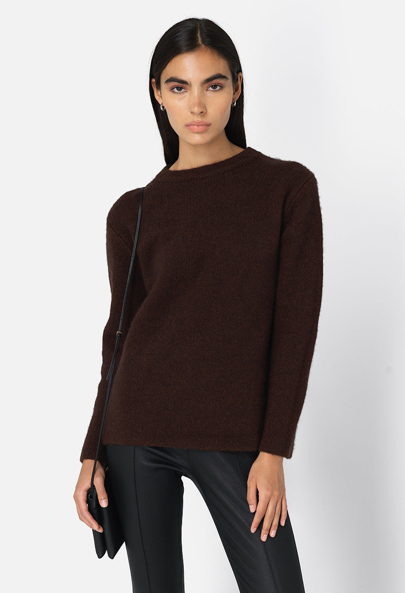 FOGGY WOOL CREW SWEATER 1