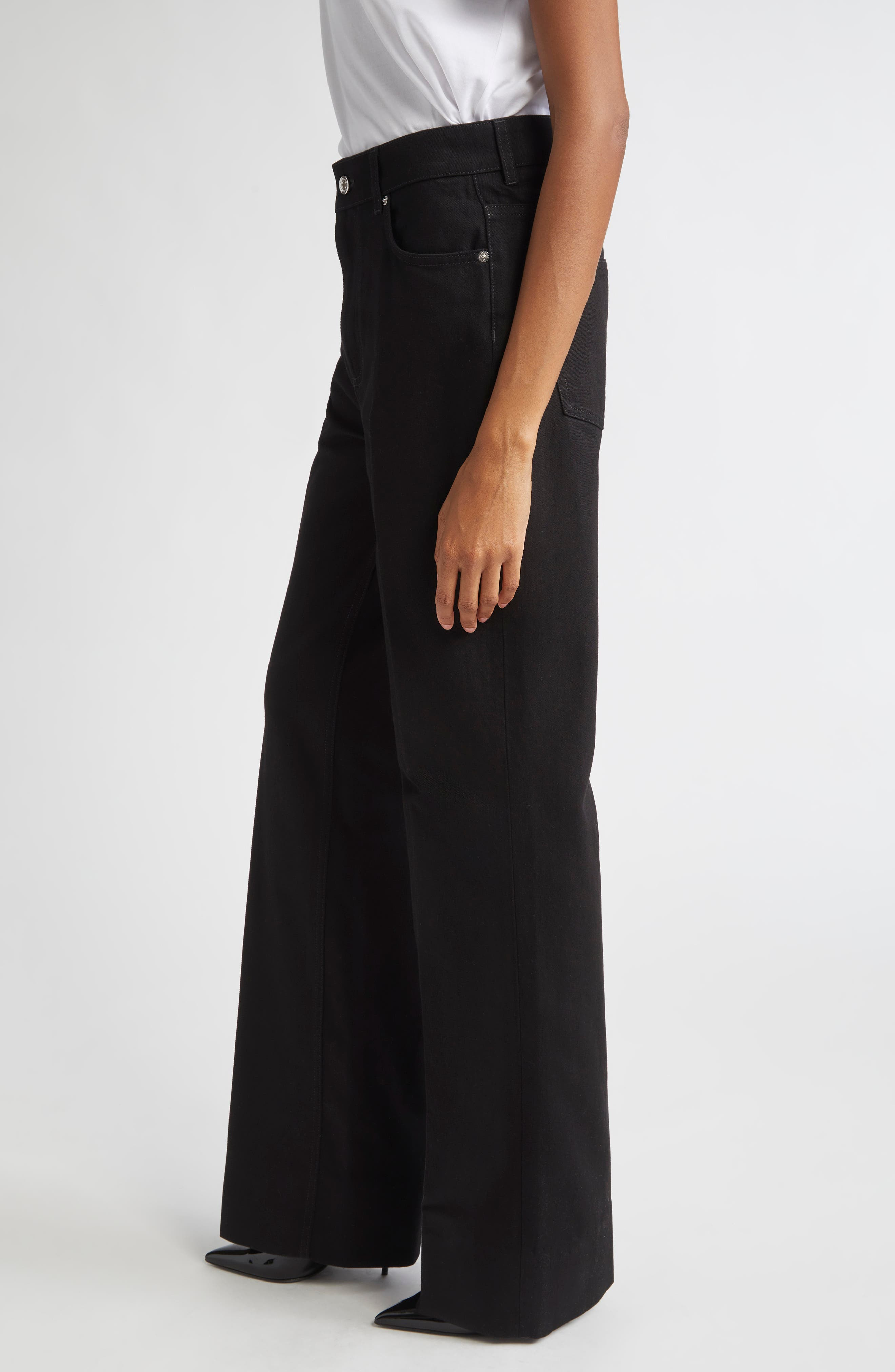 Dolce&Gabbana Denim Flare Leg Jeans in S9001 Blue at Nordstrom - 3