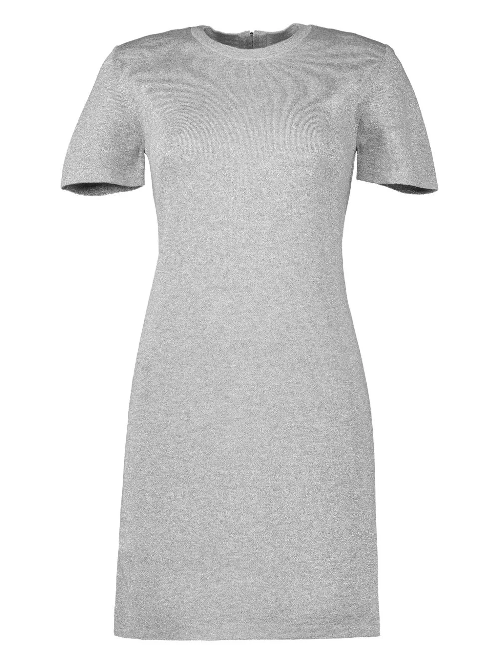 short-sleeve crew-neck mini dress - 1