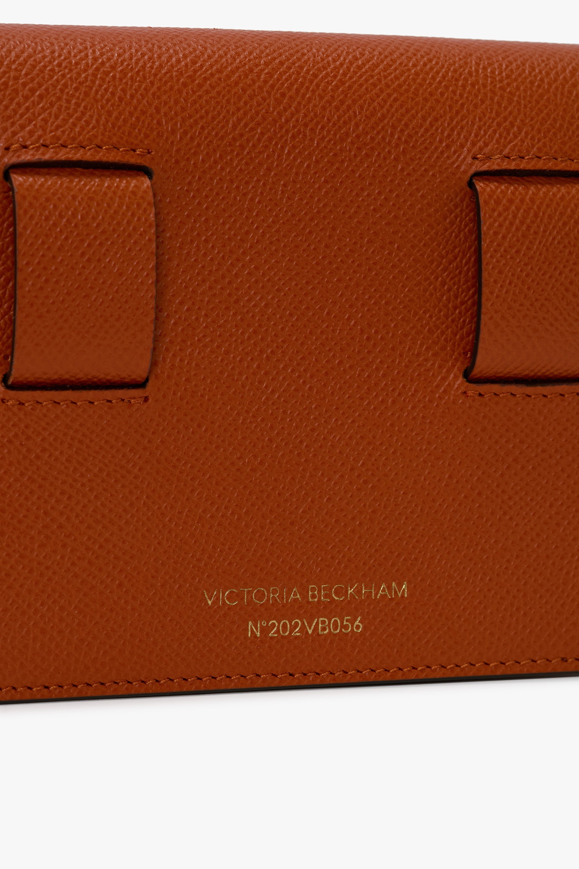 Nano Dorian Belt Bag In Burnt Orange Grained Leather - 7