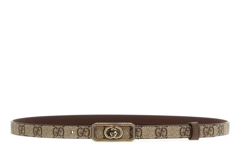 Gucci Interlocking G Buckle Thin Belt 1