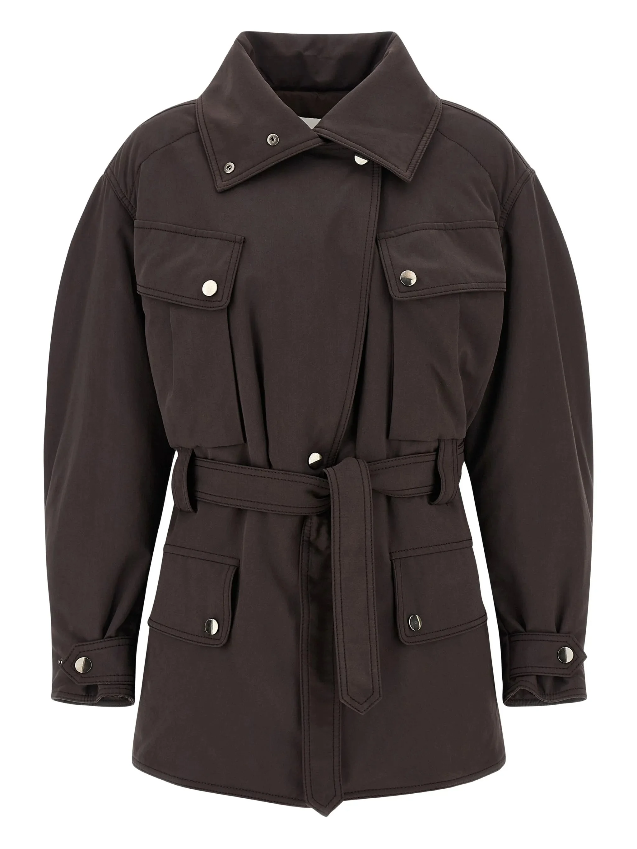 The Andamane Belted-waistband Multi-pocket Jacket - 1