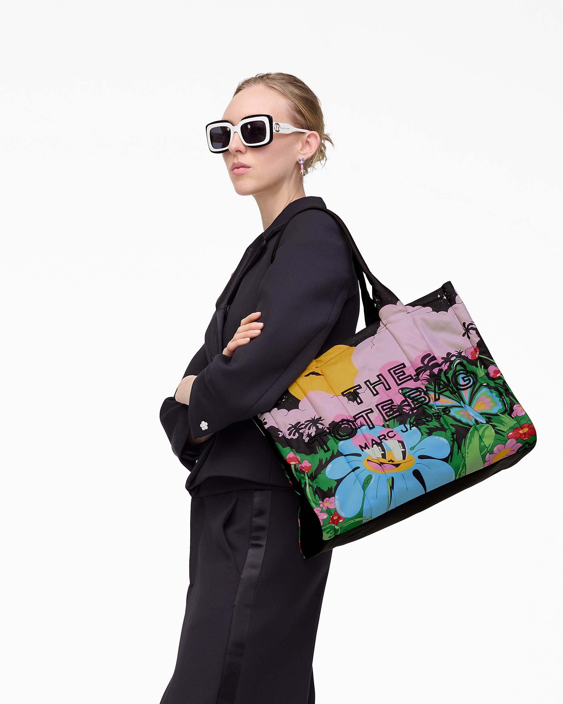 HATTIE STEWART X MARC JACOBS PUFFY NYLON LARGE TOTE BAG - 2