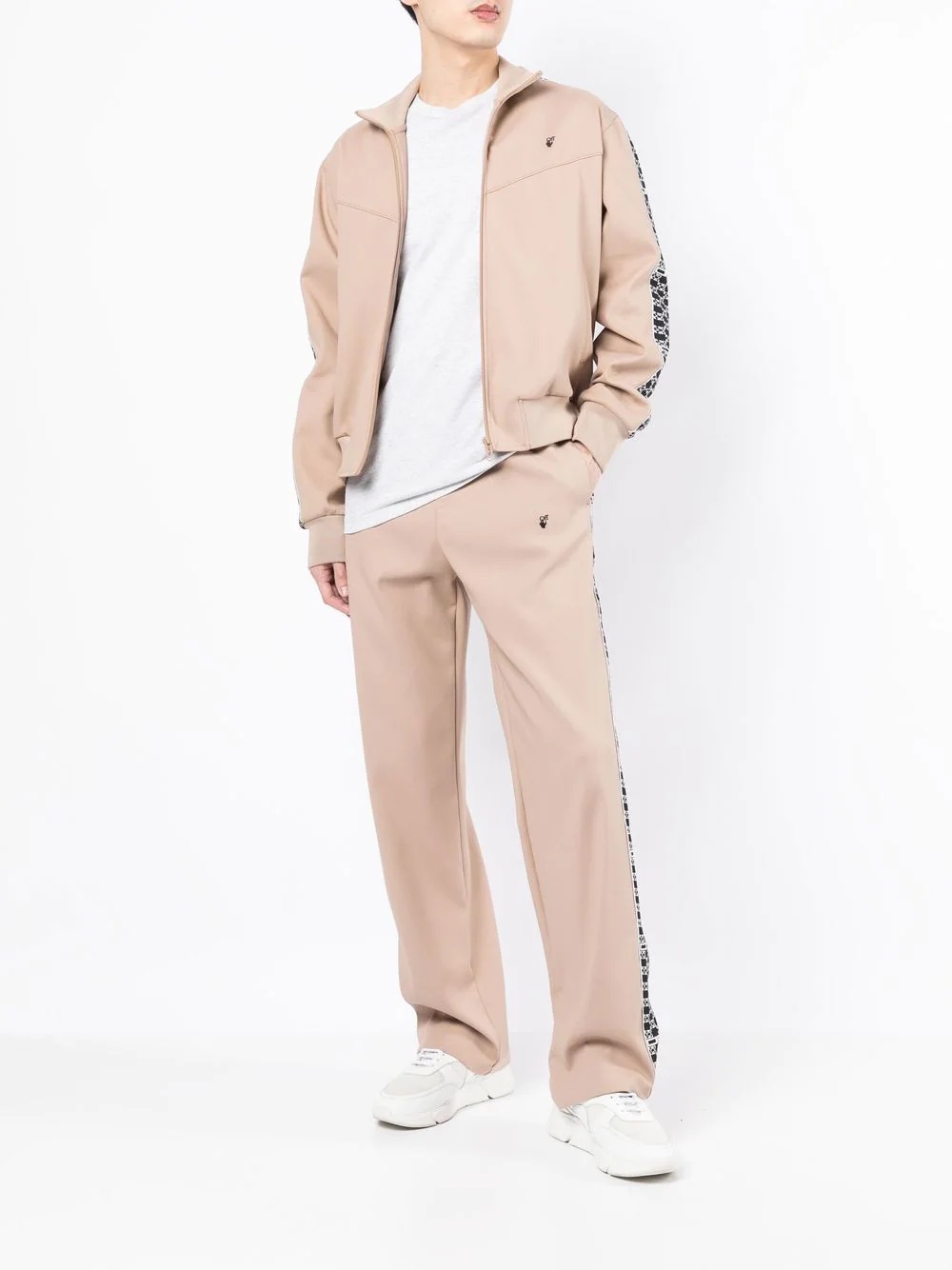 monogram band track pants - 2