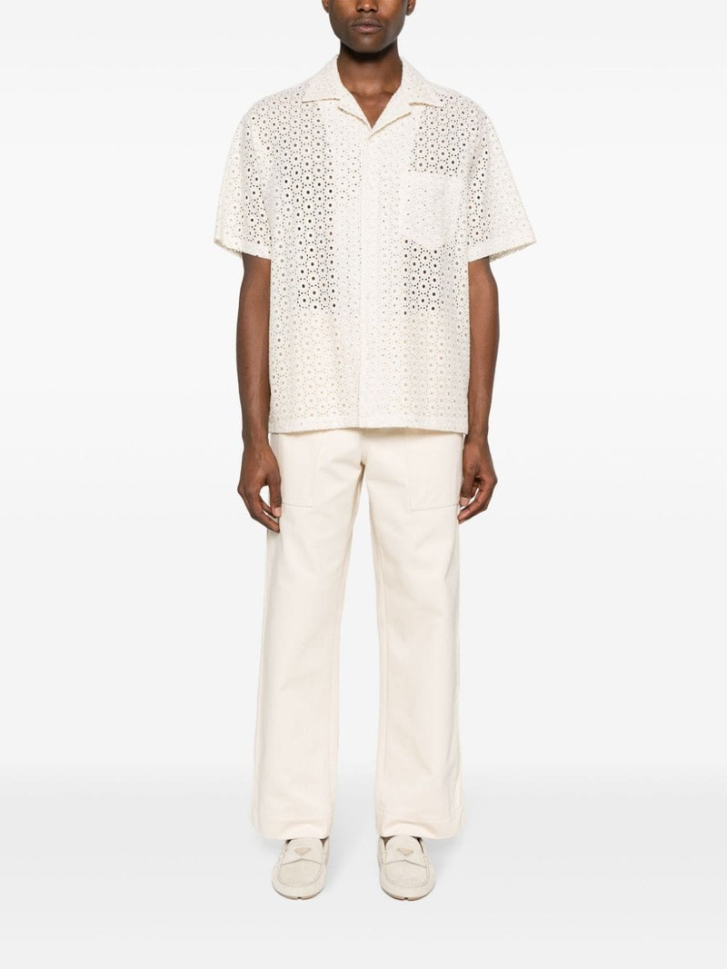 The Frankie Shop Landon broderie anglaise shirt outlook