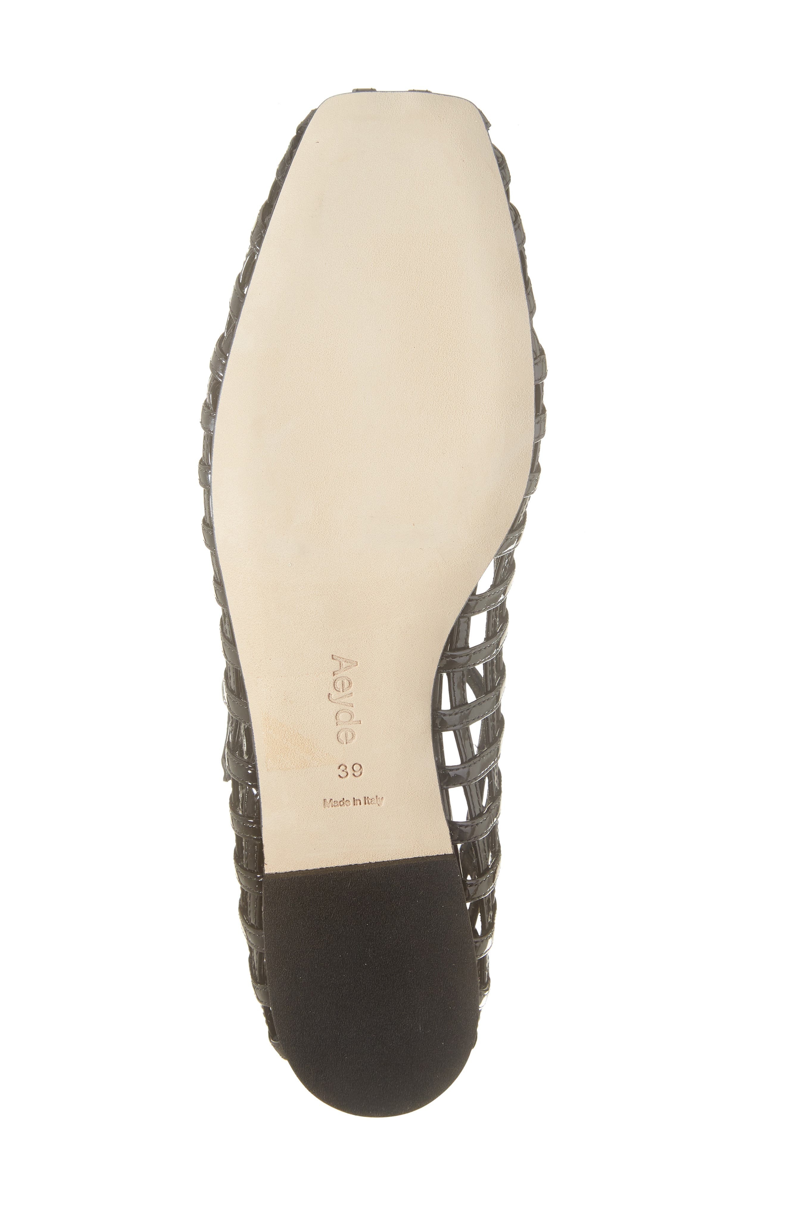 aeyde Uma Caged Mary Jane Ballet Flat in Black at Nordstrom - 6