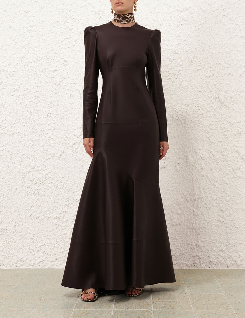 Zimmermann ILLUSTRATION LEATHER DRESS - 1015DF241MAHO | REVERSIBLE