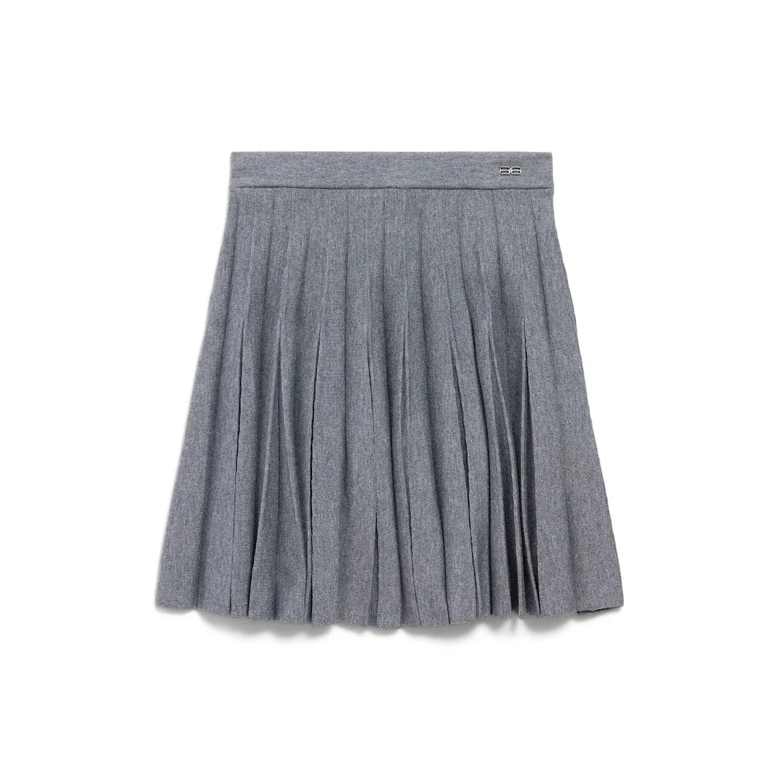 Women's Pleated Skirt in Heather Grey - 1