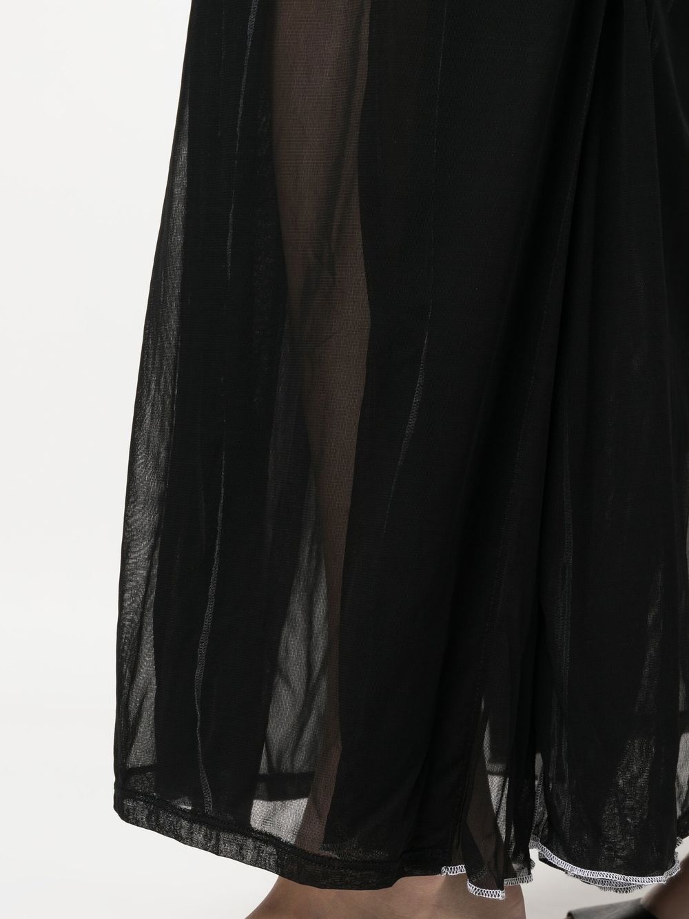 sheer sleeveless dress - 5