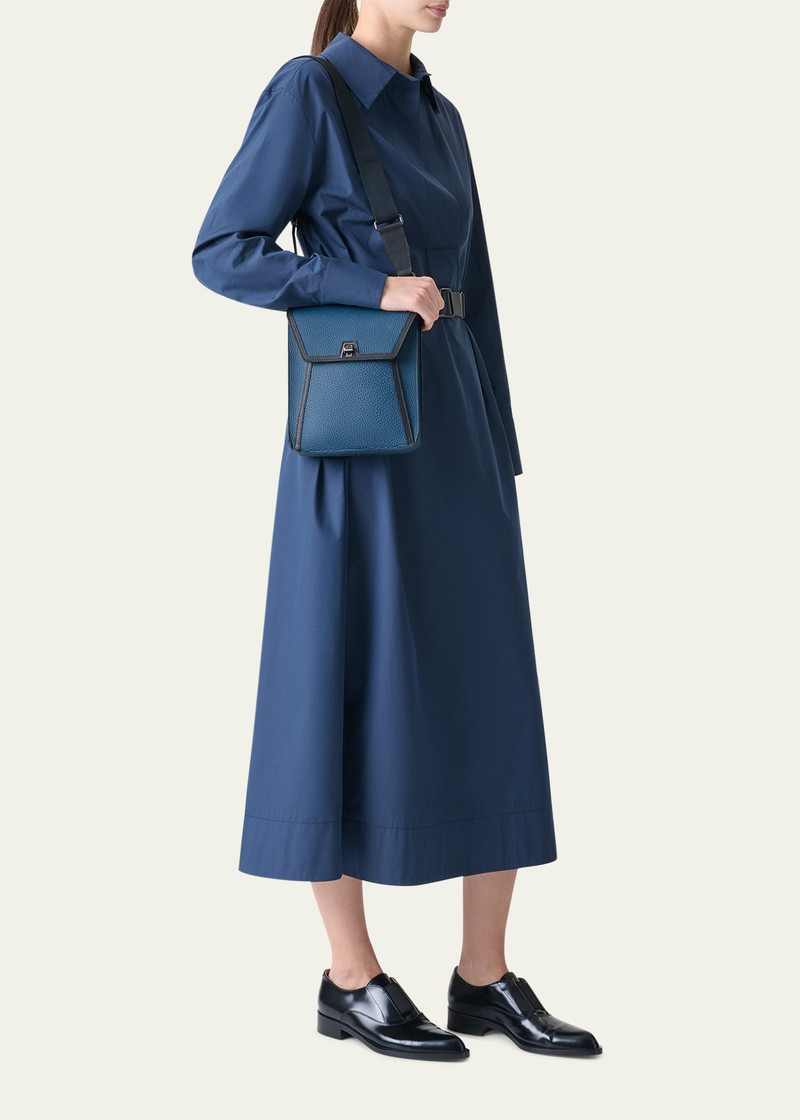 AKRIS Anouk Small Leather Crossbody Bag outlook