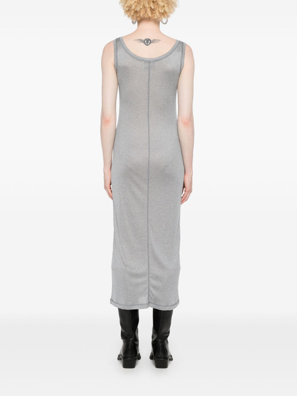 logo-patch dress - 4