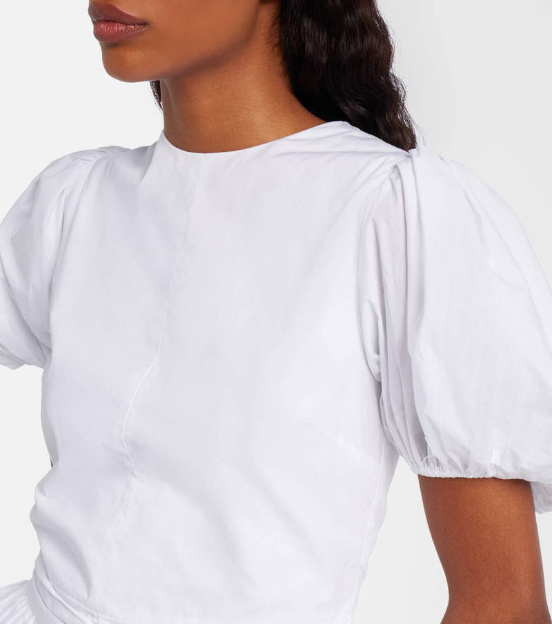 Alix peplum cotton poplin top 4