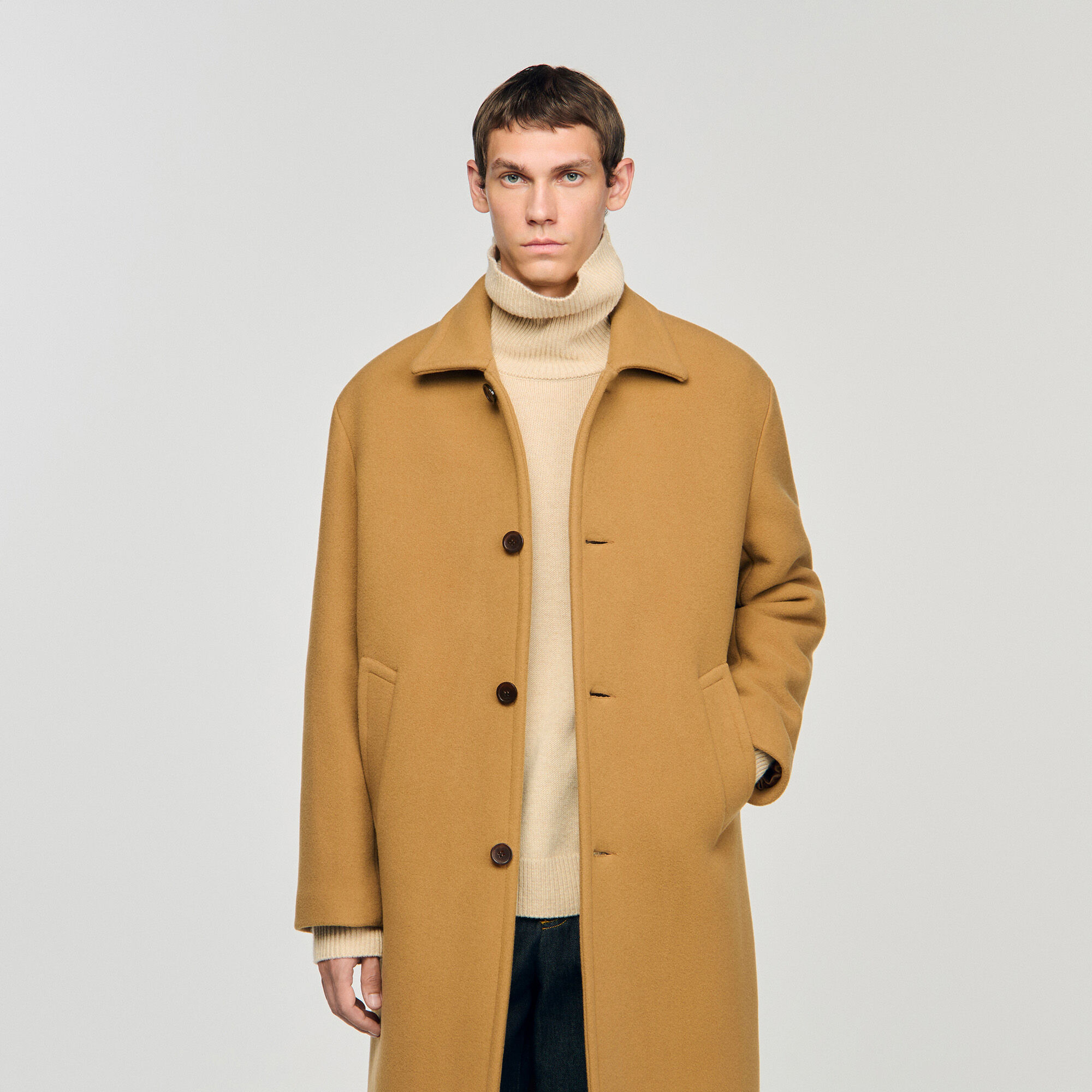 WOOL AND CASHMERE COAT - 4