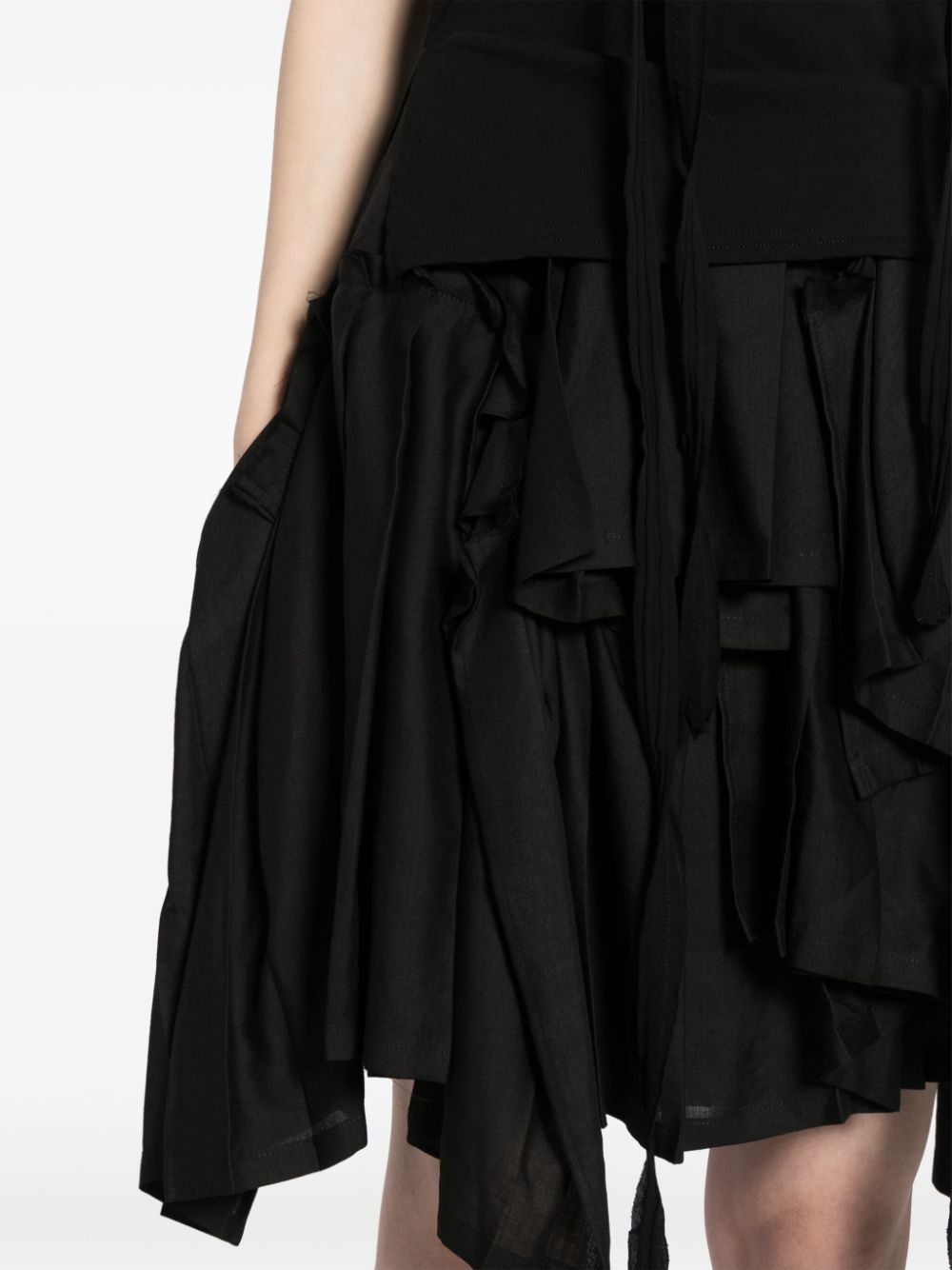 asymmetric-design skirt - 5