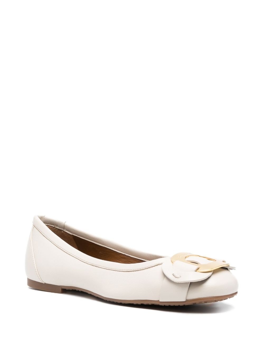 Chany leather ballerina shoes - 4