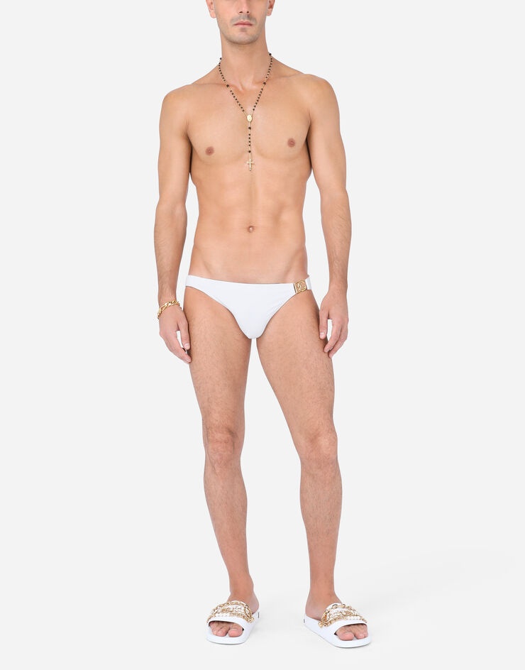 Swim briefs with DG logo buckle - 2