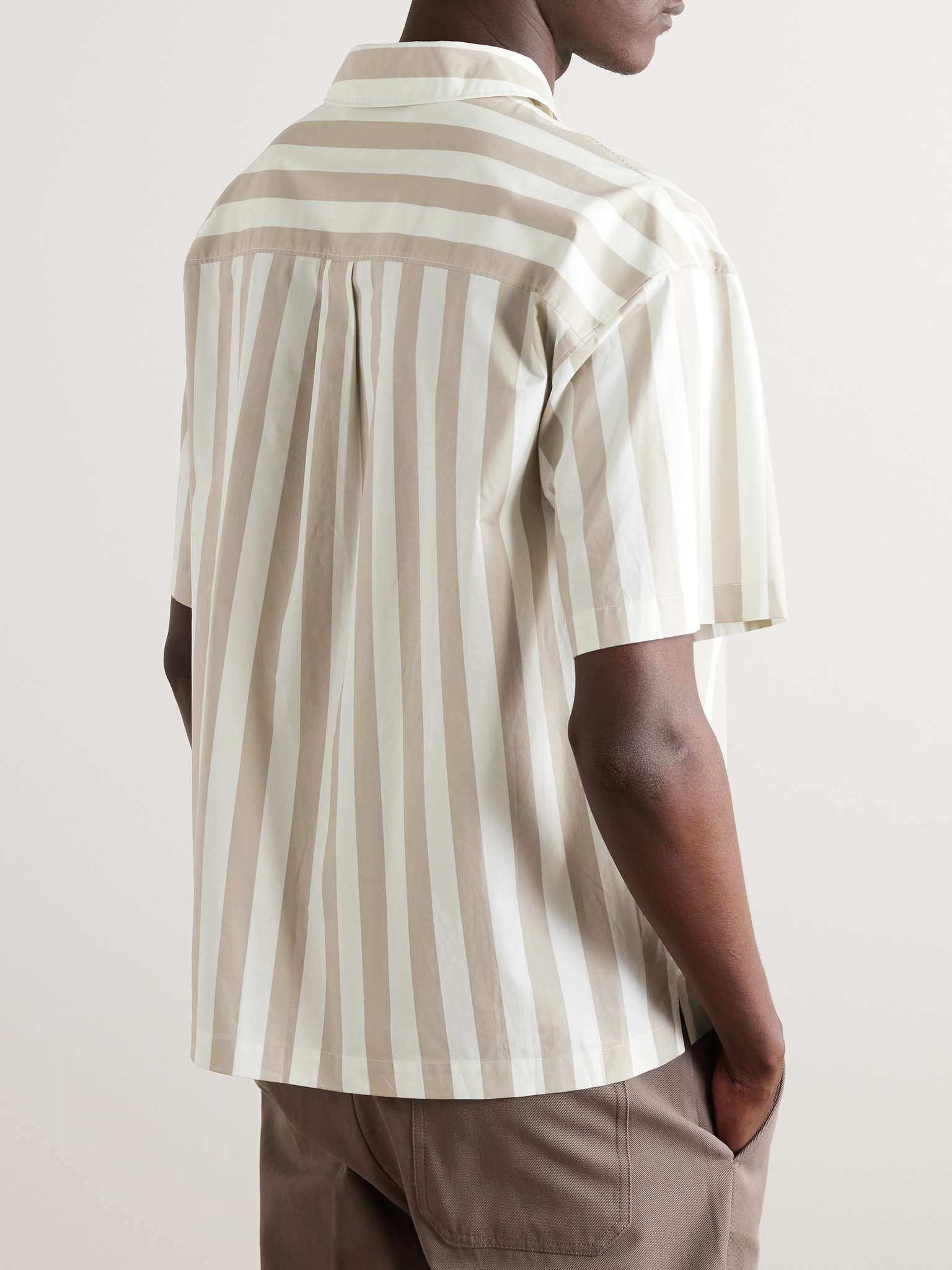 Striped Cotton-Poplin Shirt - 3