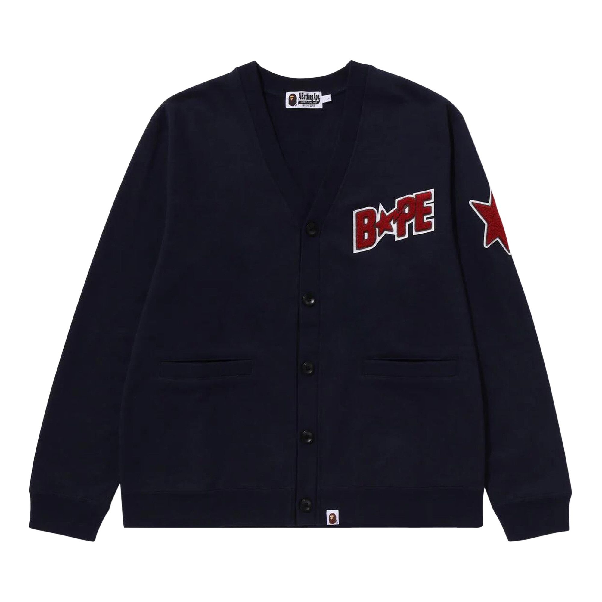 BAPE Sta Sweat Cardigan 'Navy' - 1