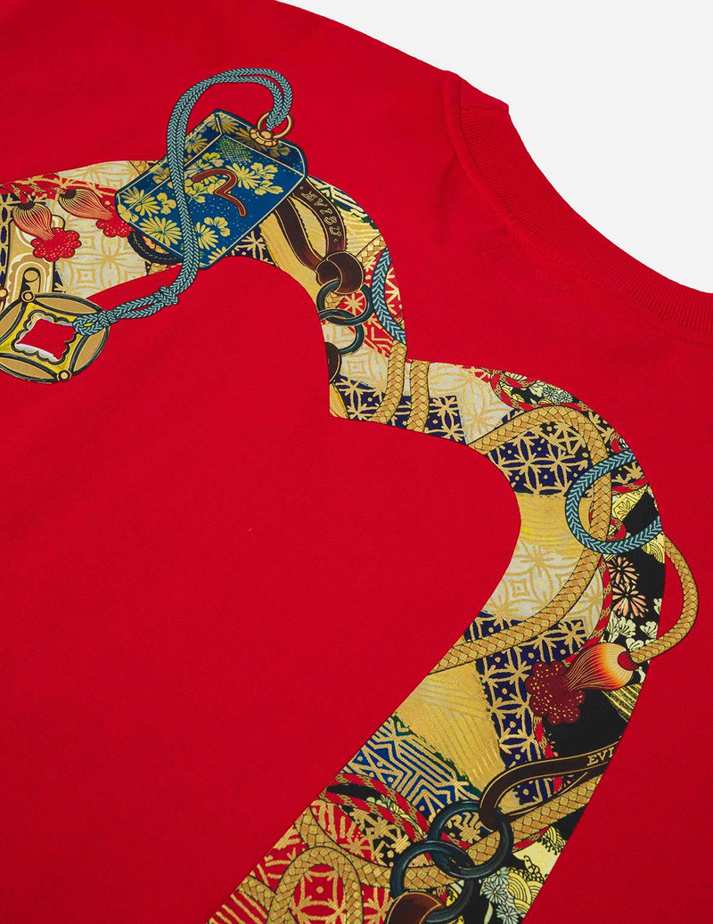 Year Of Horse Daicock Printed T-shirt - Red 7