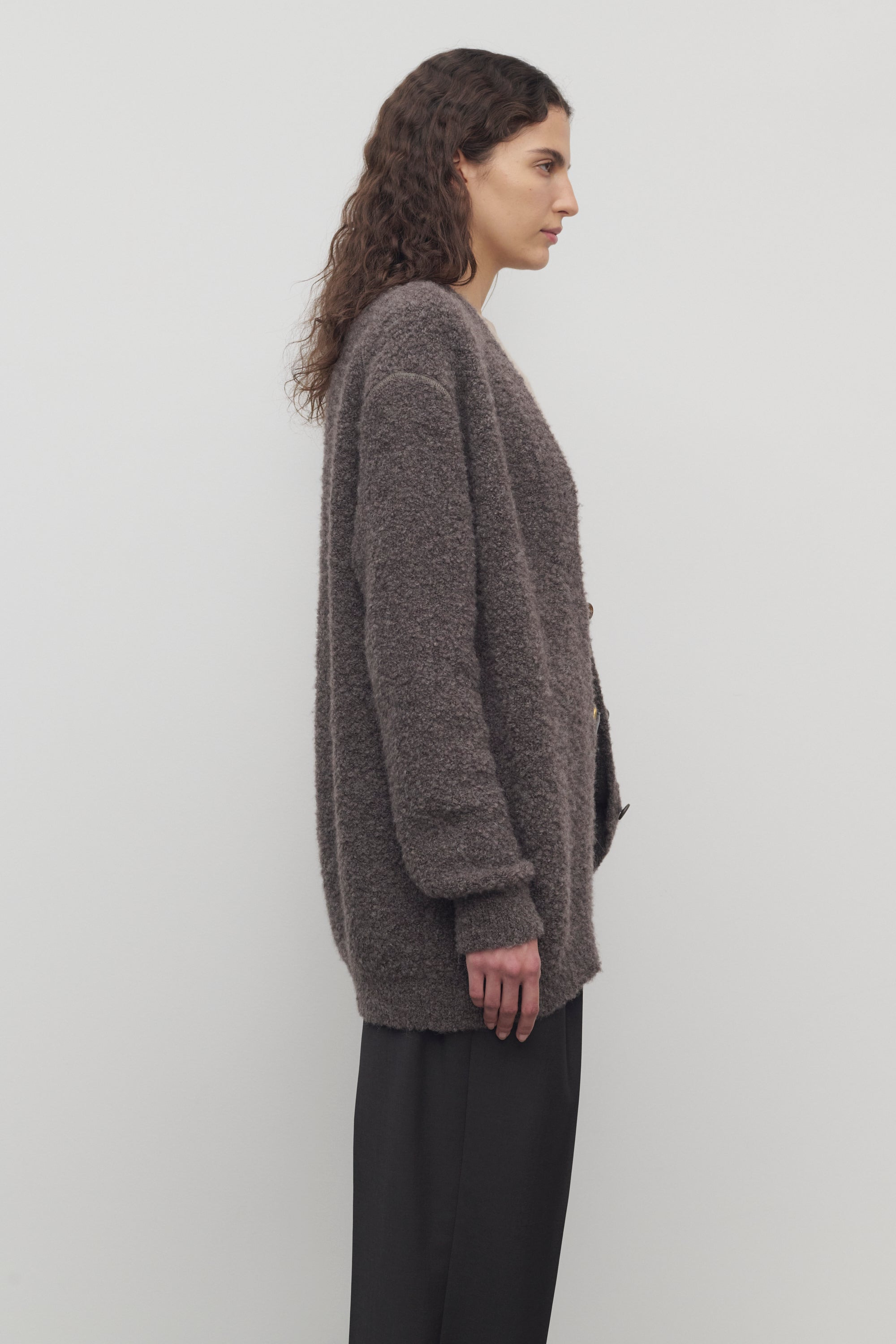 Laleh Cardigan in Cashmere, Alpaca and Silk - 4