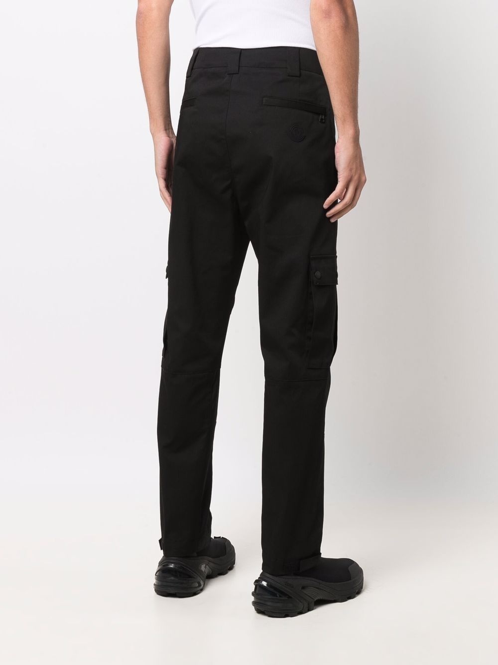 multi-pocket straight-leg trousers - 4