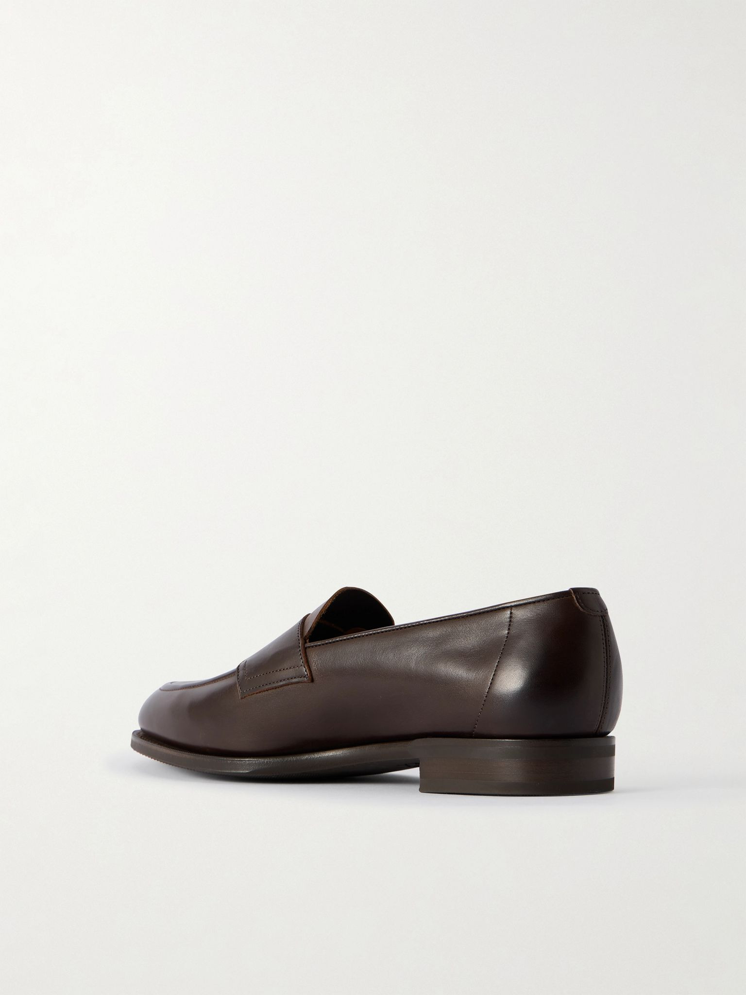 Piccadilly Leather Penny Loafers Dark brown - 4