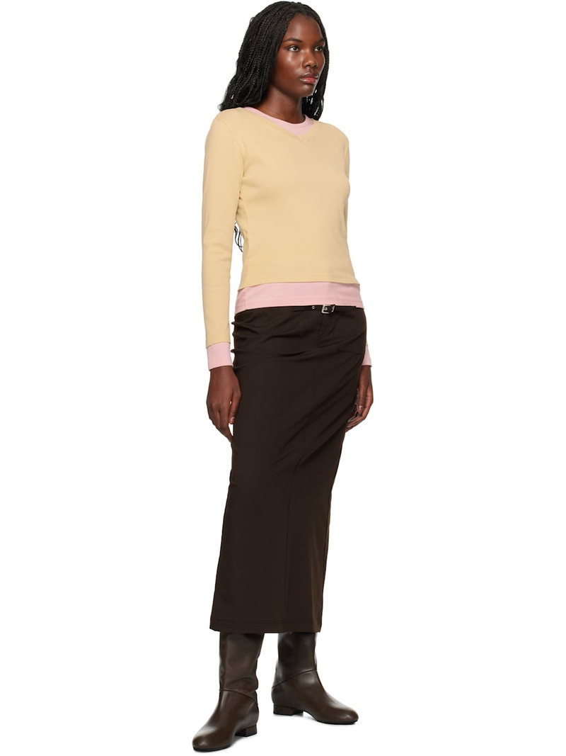 gimaguas Brown Lizzie Maxi Skirt outlook
