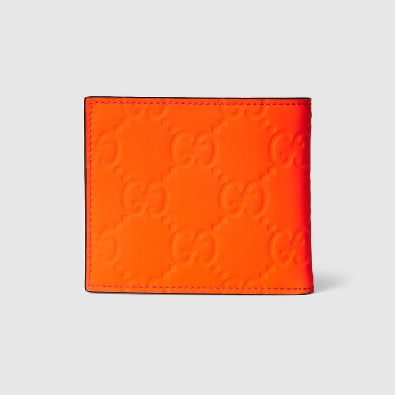 GG rubber-effect bi-fold wallet 5