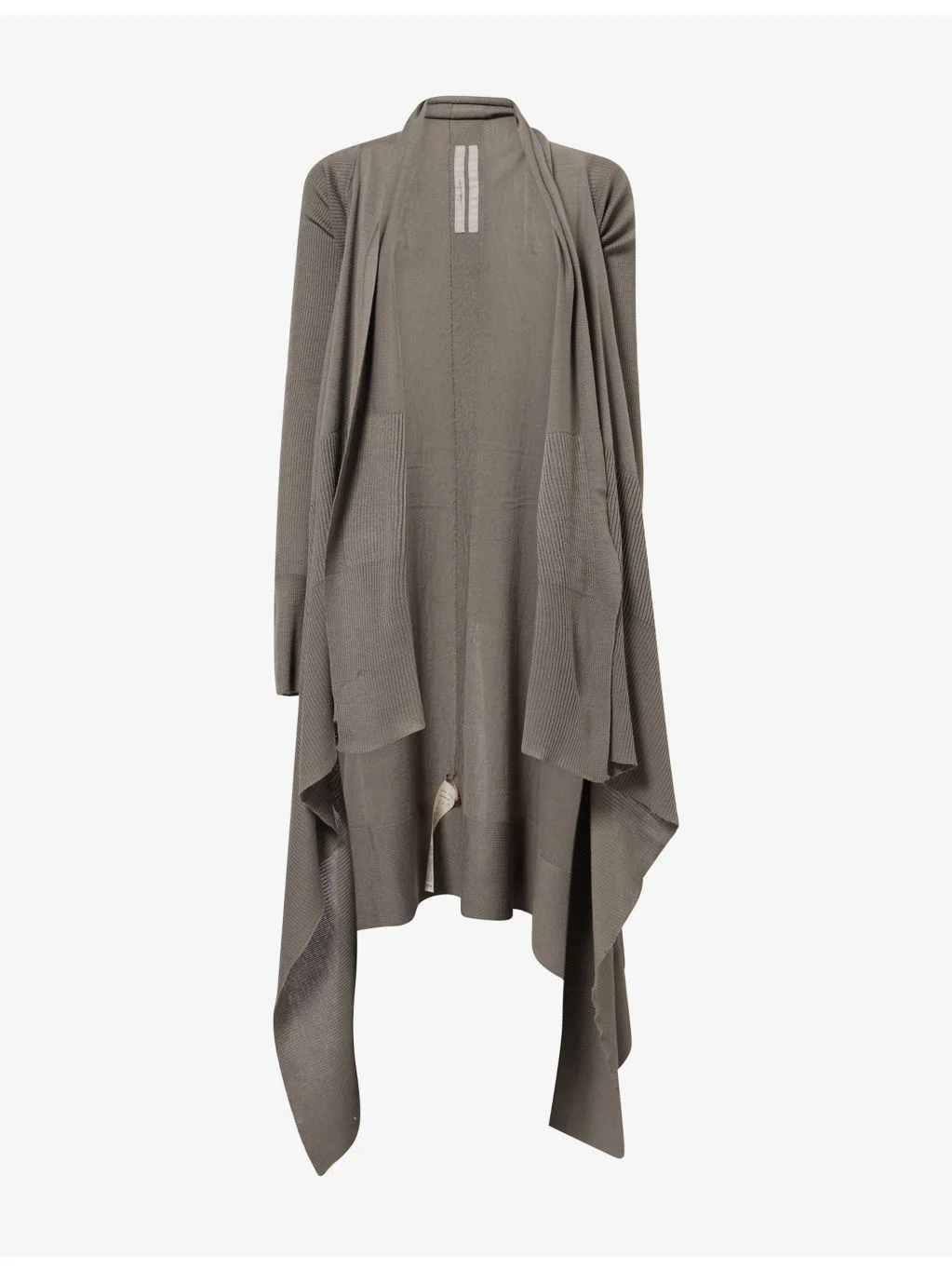 Draped Long Wool Cardigan - 1