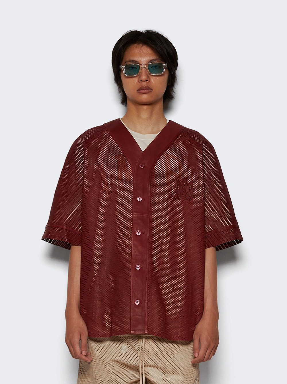Ma Perforated Baseball Shirt Sun Dried Tomato - 3