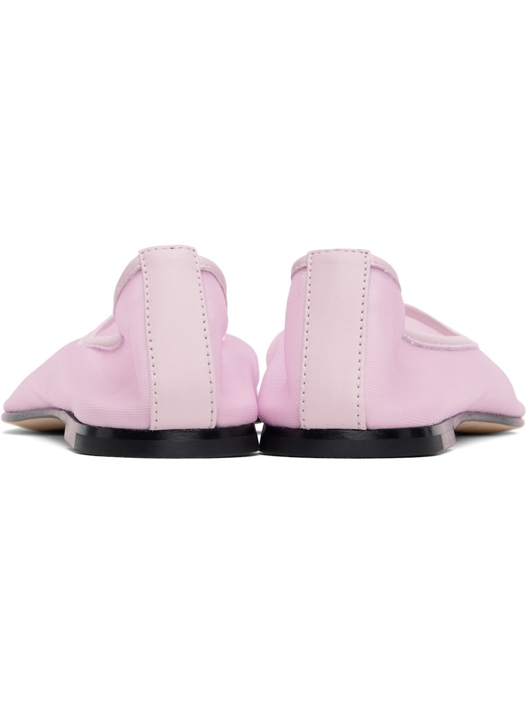 Pink Balla Mesh Ballerina Flats - 2