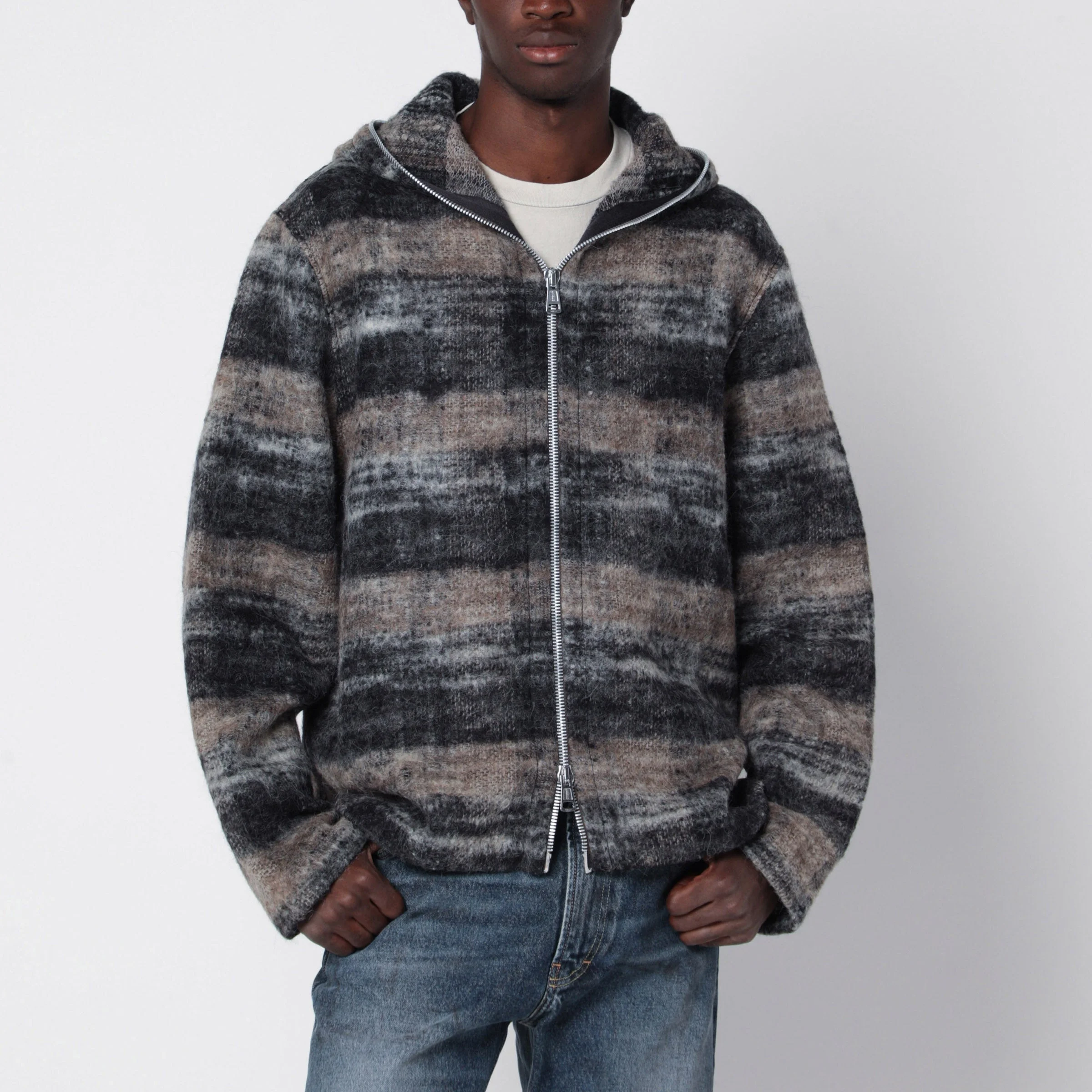 Our Legacy Wool Blend Checked Hoodie Men - 1