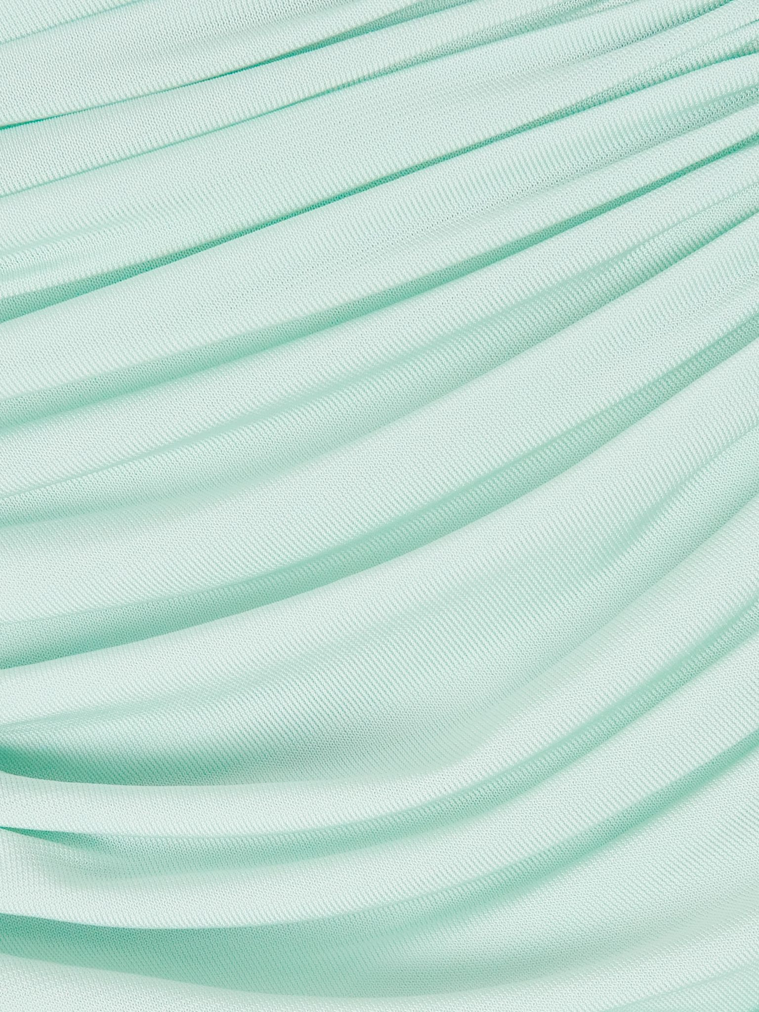 Ruched jersey midi dress Turquoise - 4