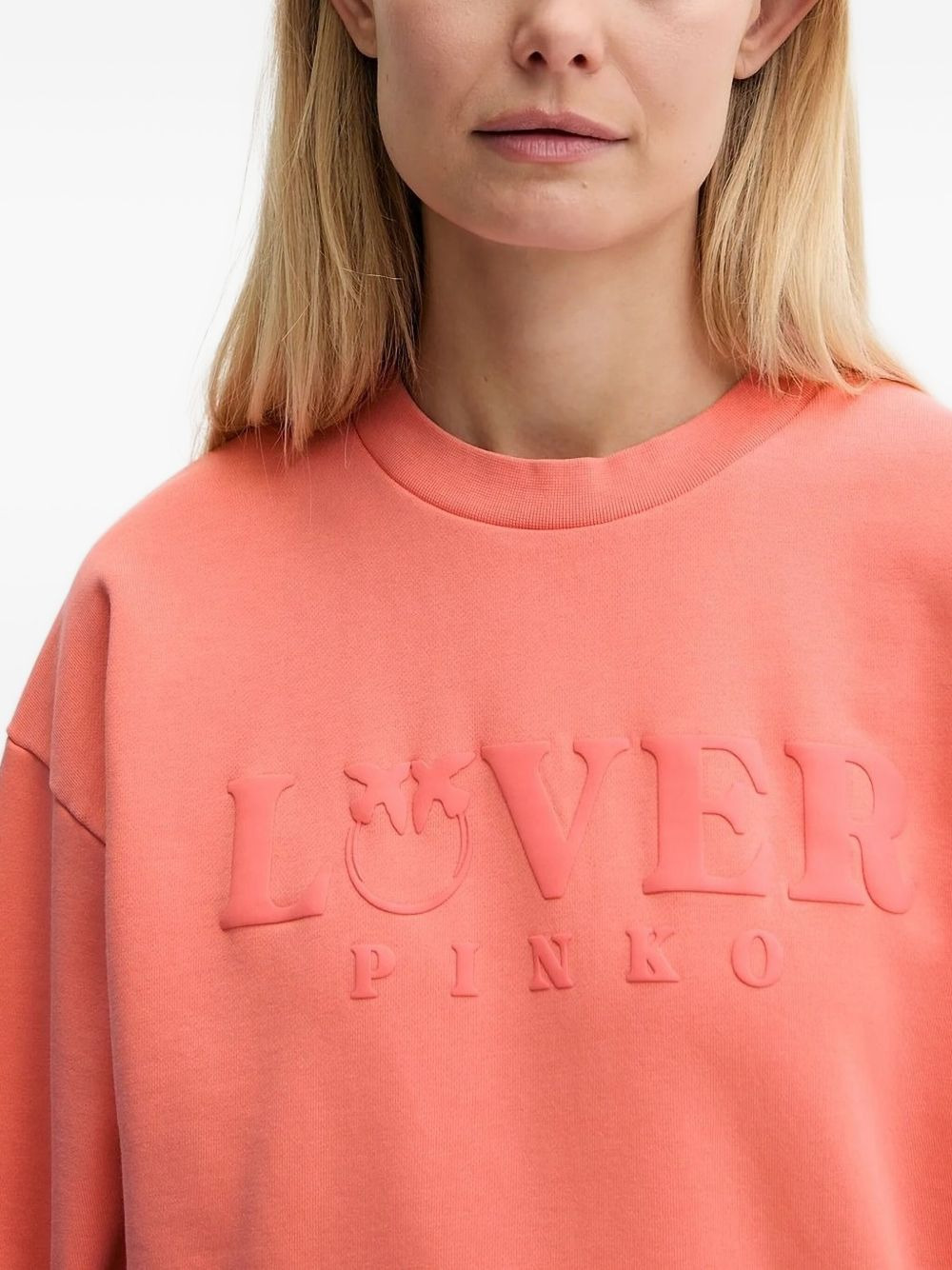 logo-embossed sweatshirt - 3