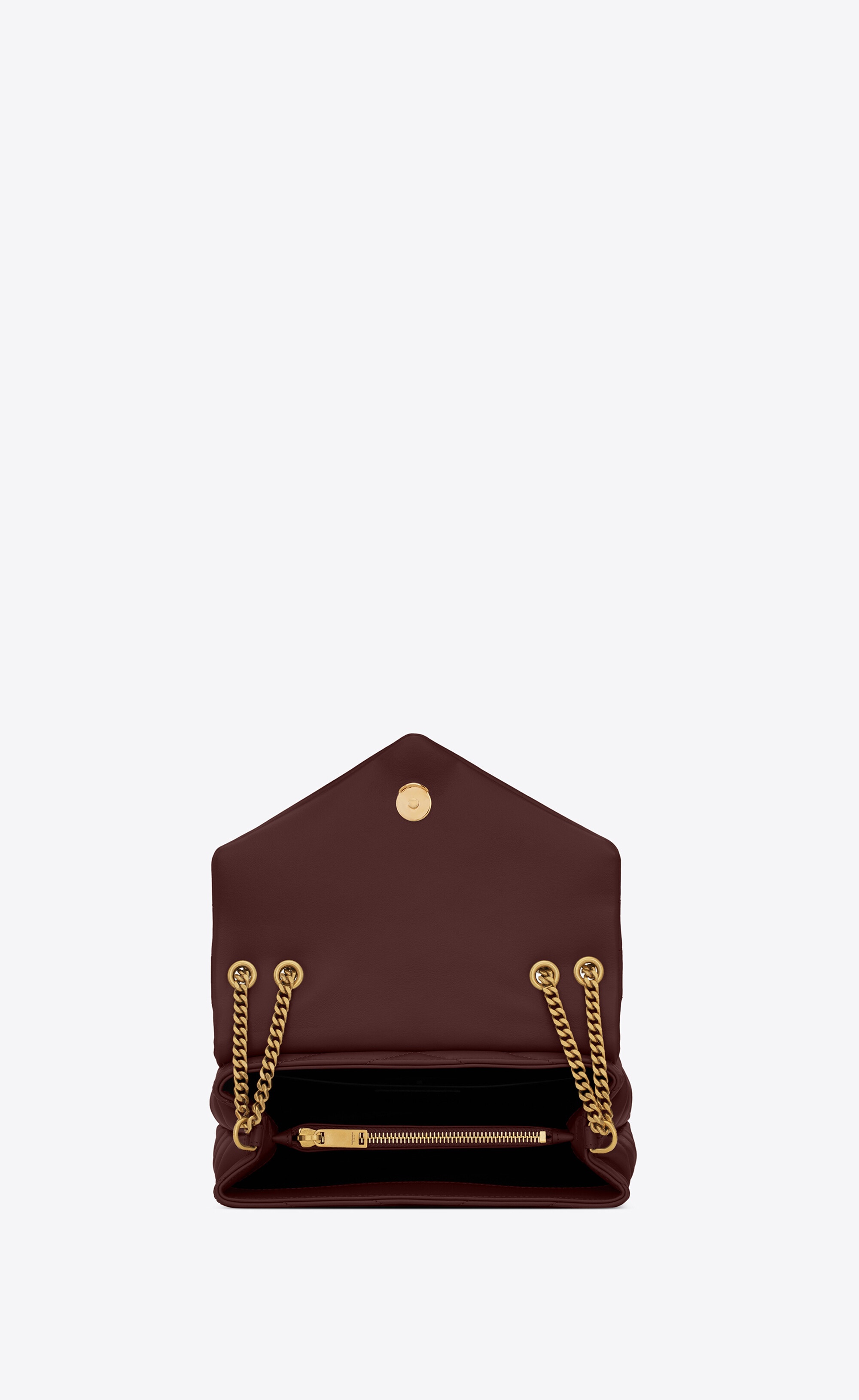 loulou small chain bag in matelassé "y" leather - 6