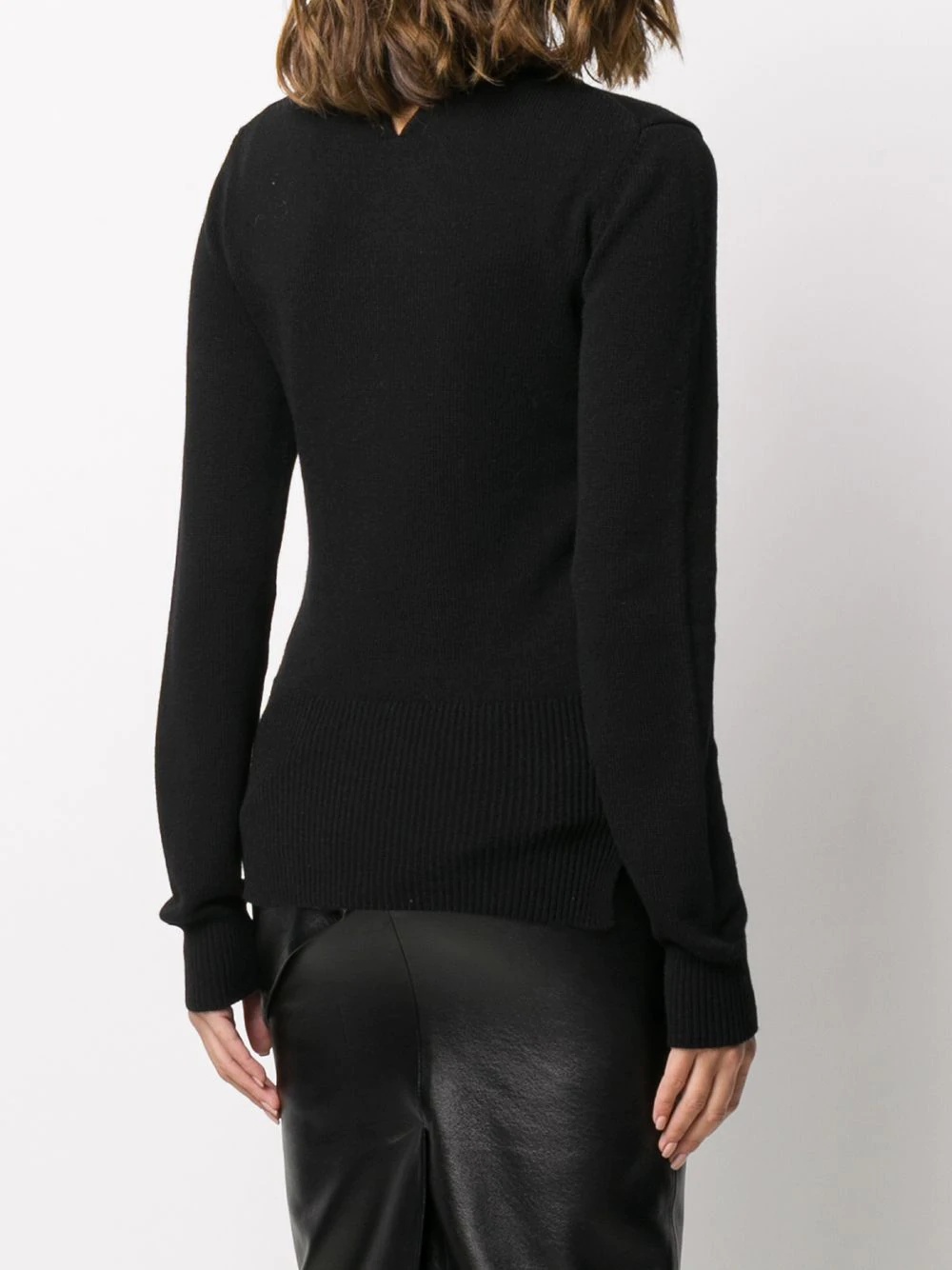 crystal-embellished crew neck jumper - 4