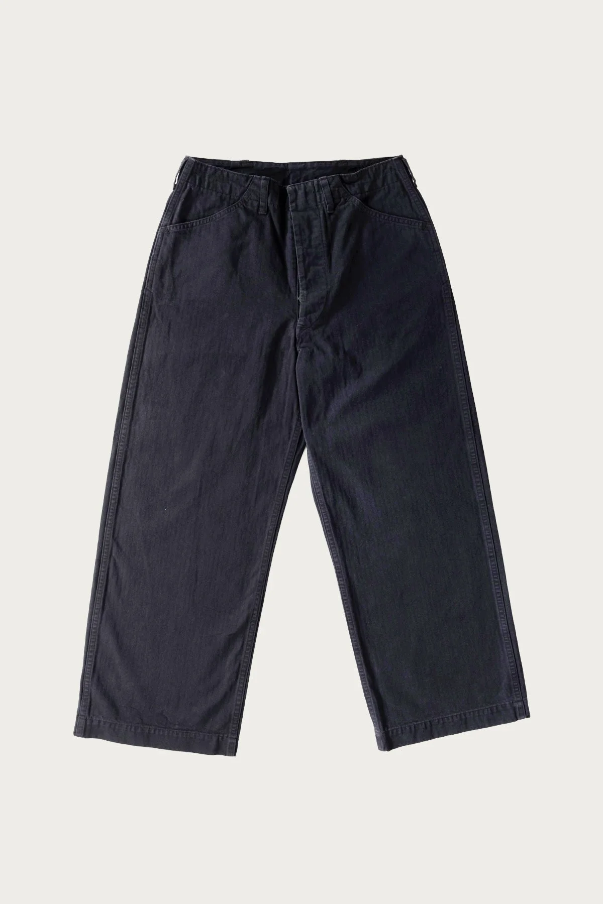 USMC Herringbone Wide Fit Utility Trousers - Dark Navy - 1