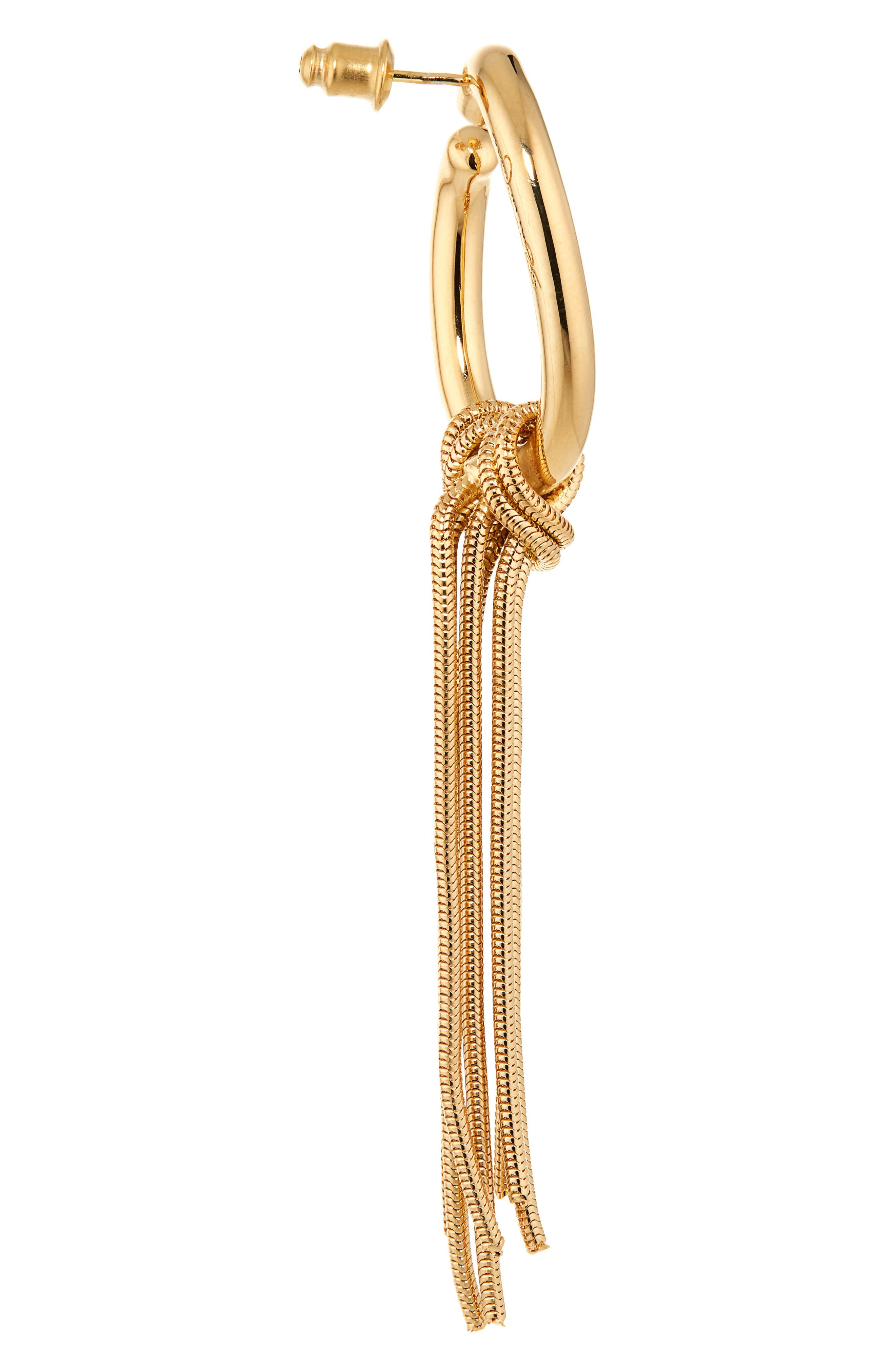 Oscar de la Renta O Knotted Chain Earrings in Gold at Nordstrom - 4