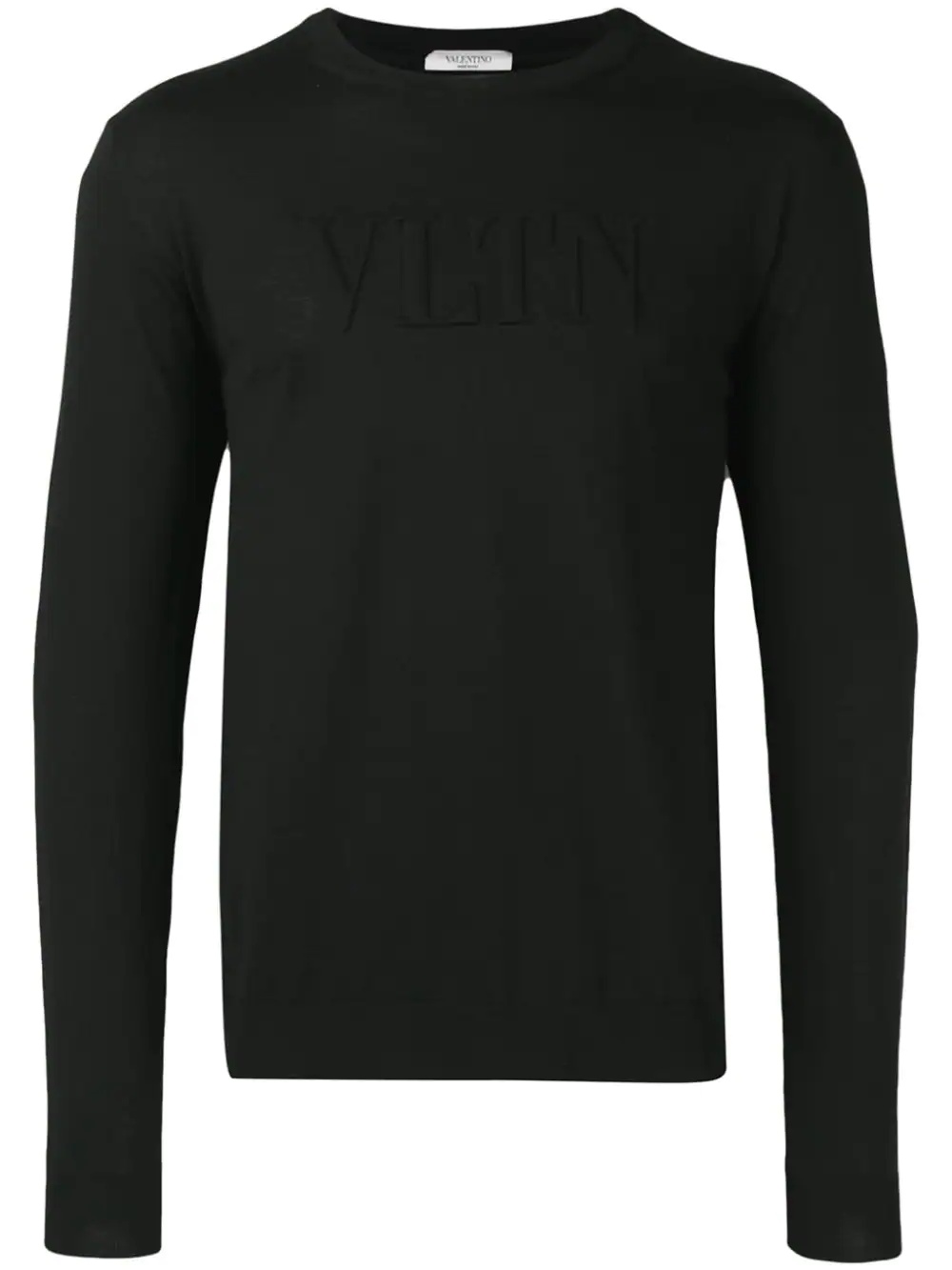 VLTN logo embossed sweatshirt - 1