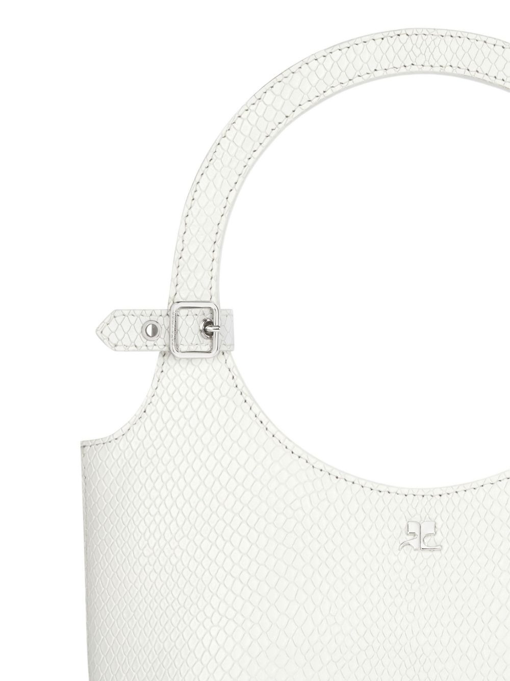 snakeskin-embossed handbag - 4