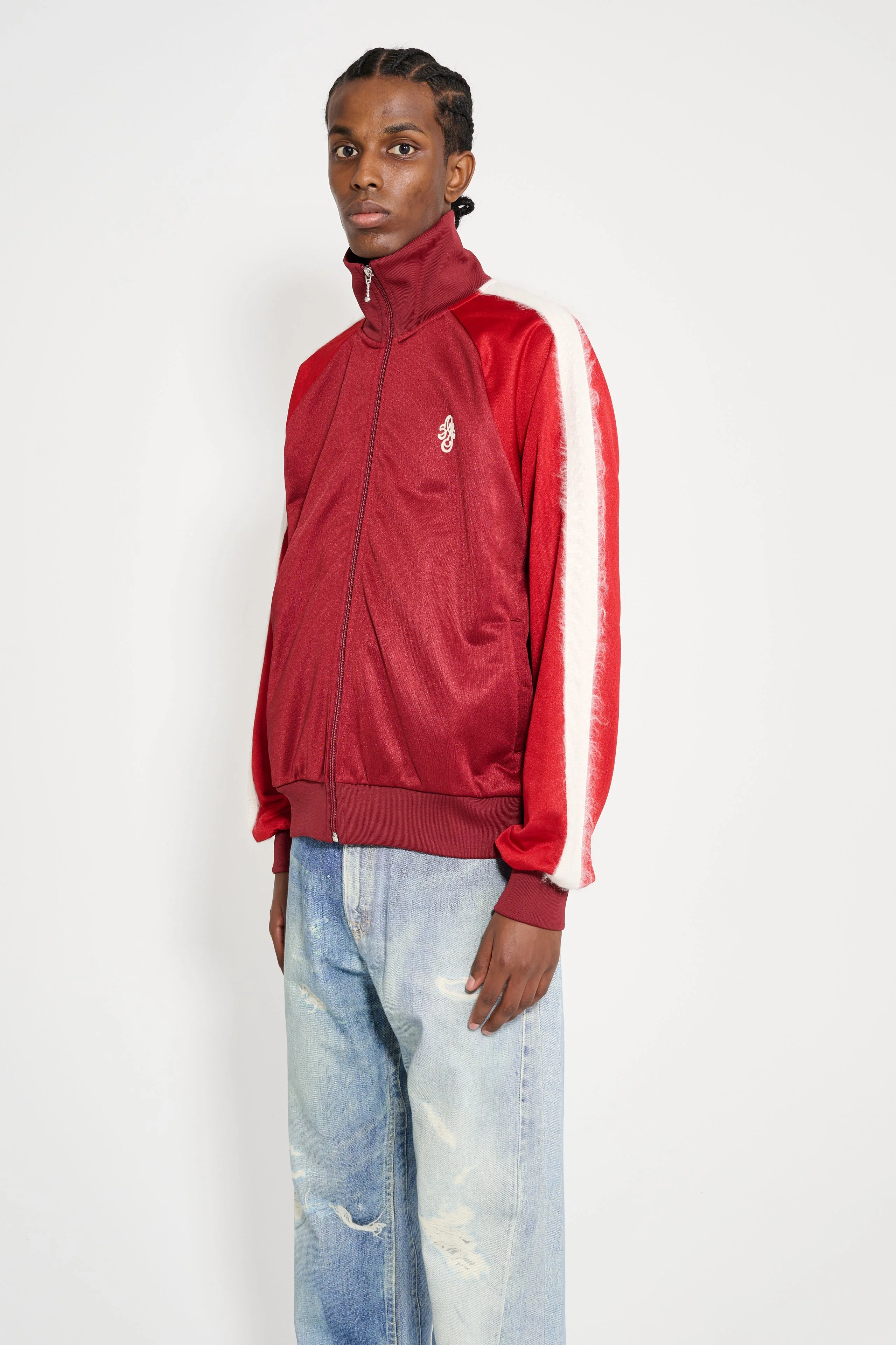 STOCKHOLM SURFBOARD CLUB TRACKSUIT JACKET CHERRY - 1