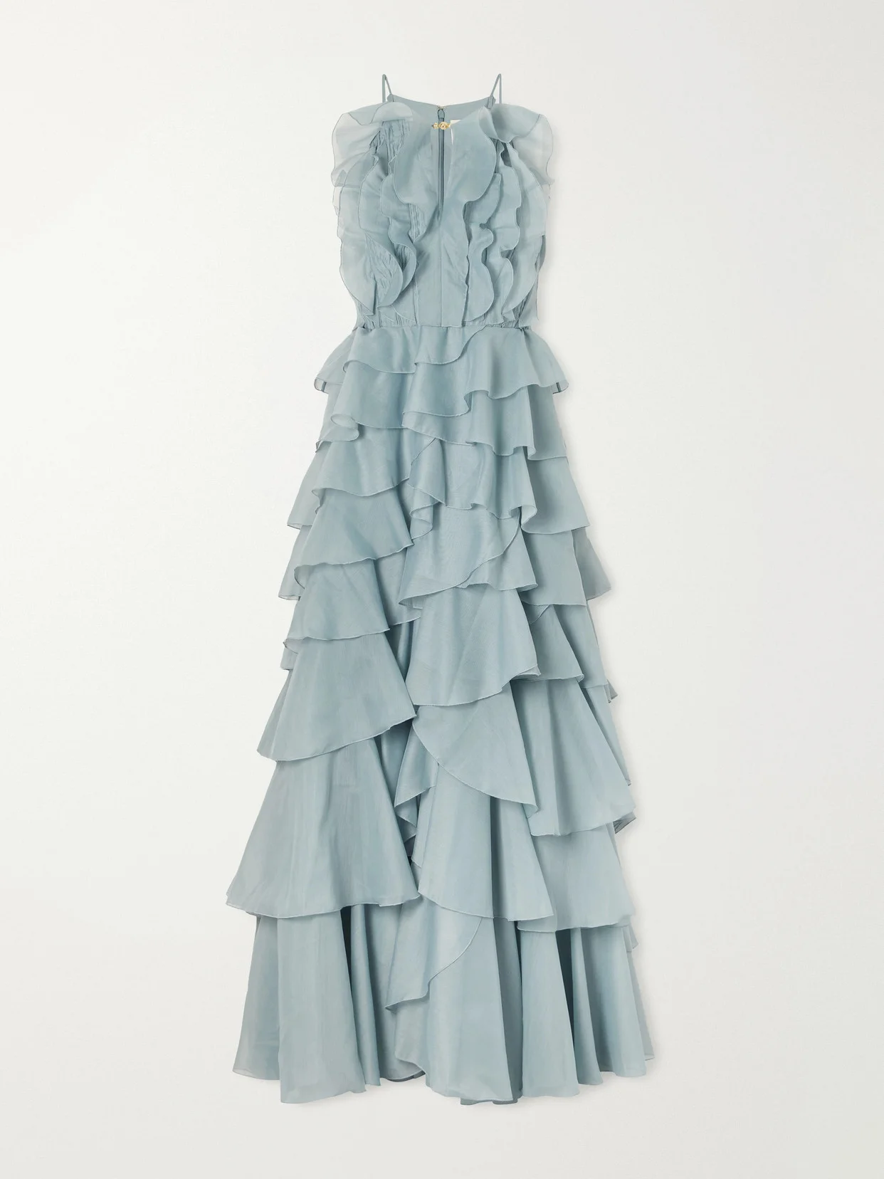 Cleo Ruffled Tiered Organza Gown - 1