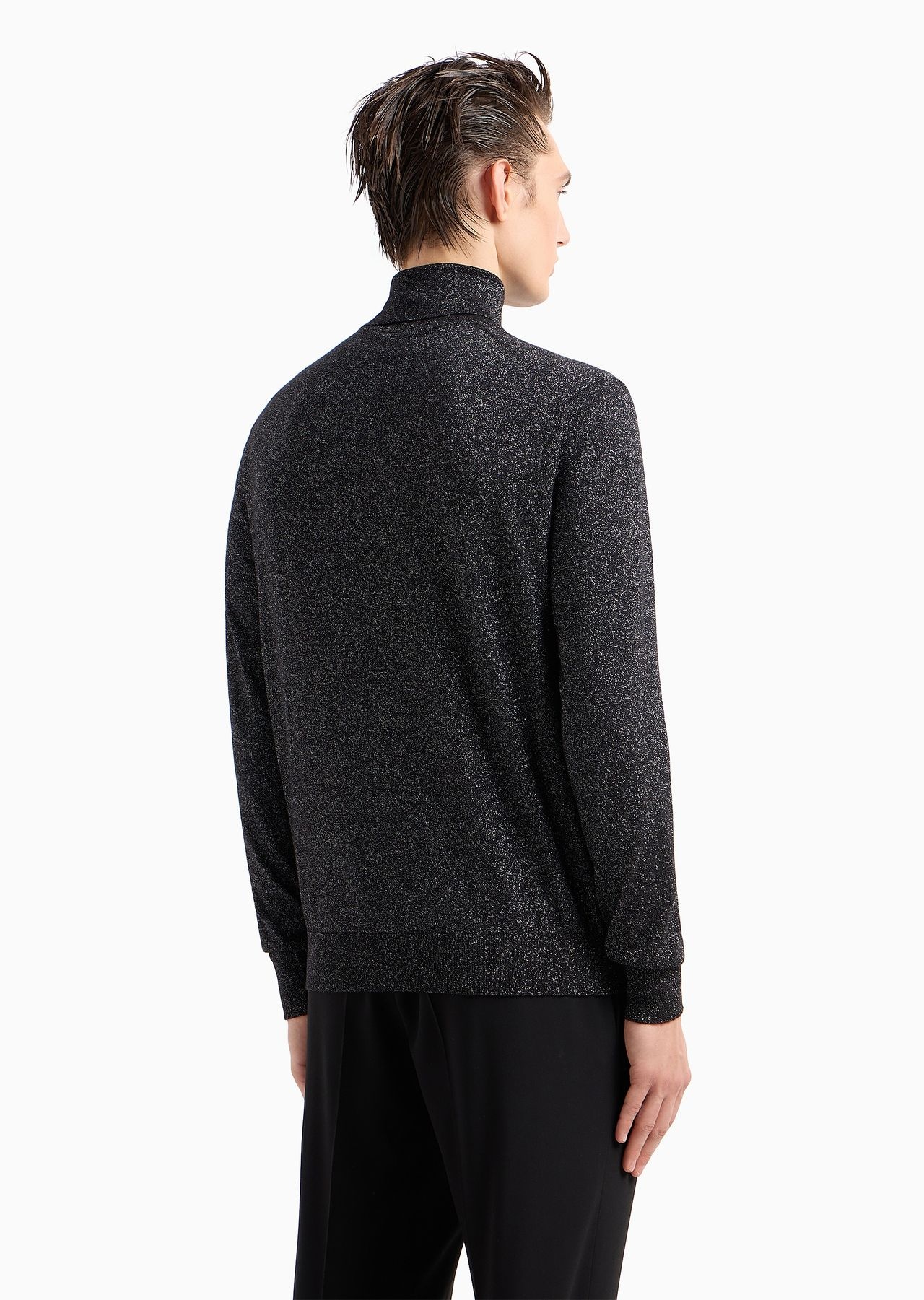 Giorgio’s rollneck jumper in cashmere, silk and lurex - 3