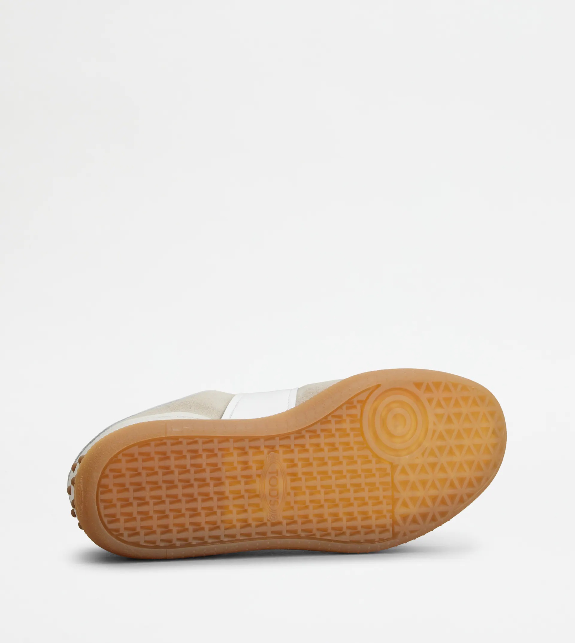 TOD'S TABS SNEAKERS IN SMOOTH LEATHER AND SUEDE - WHITE, BEIGE - 5