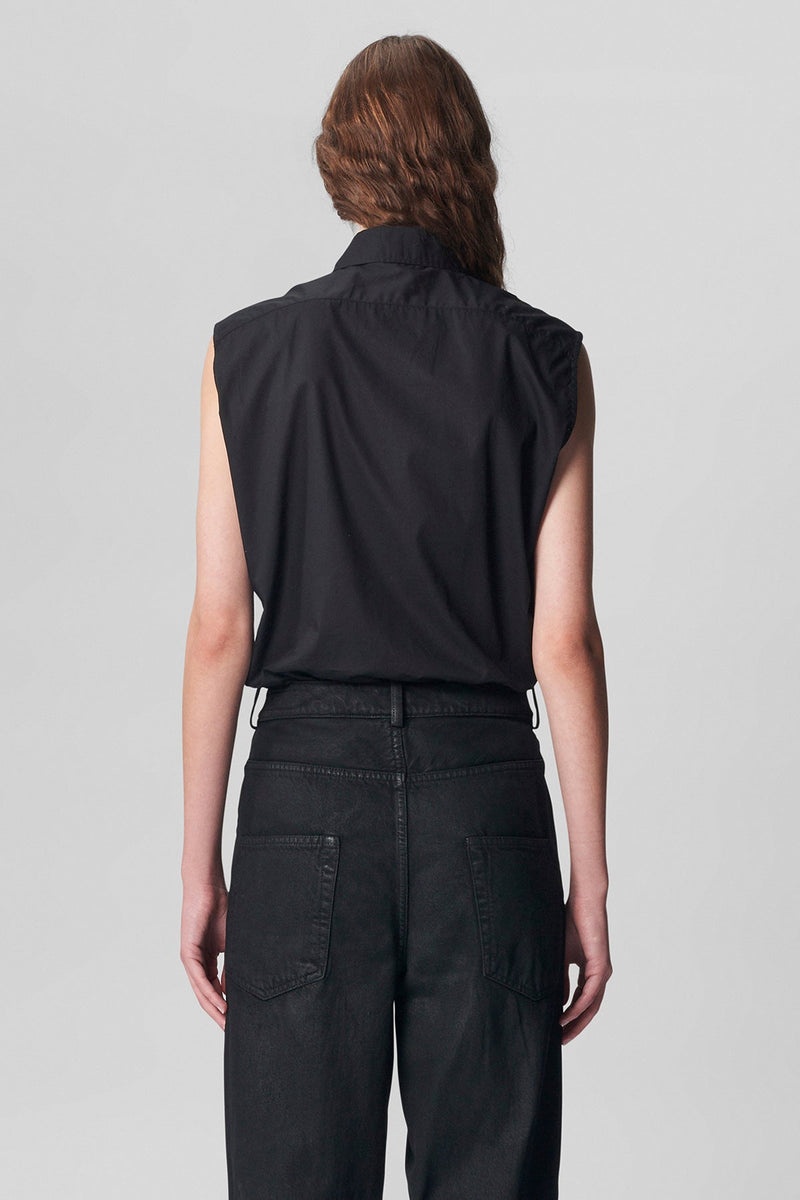 Desiree Sleeveless Cropped Standard Shirt - 3