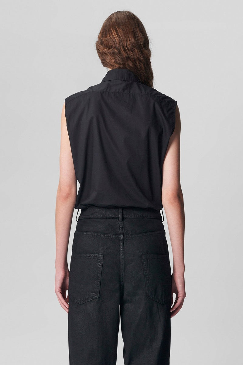 Desiree Sleeveless Cropped Standard Shirt 3