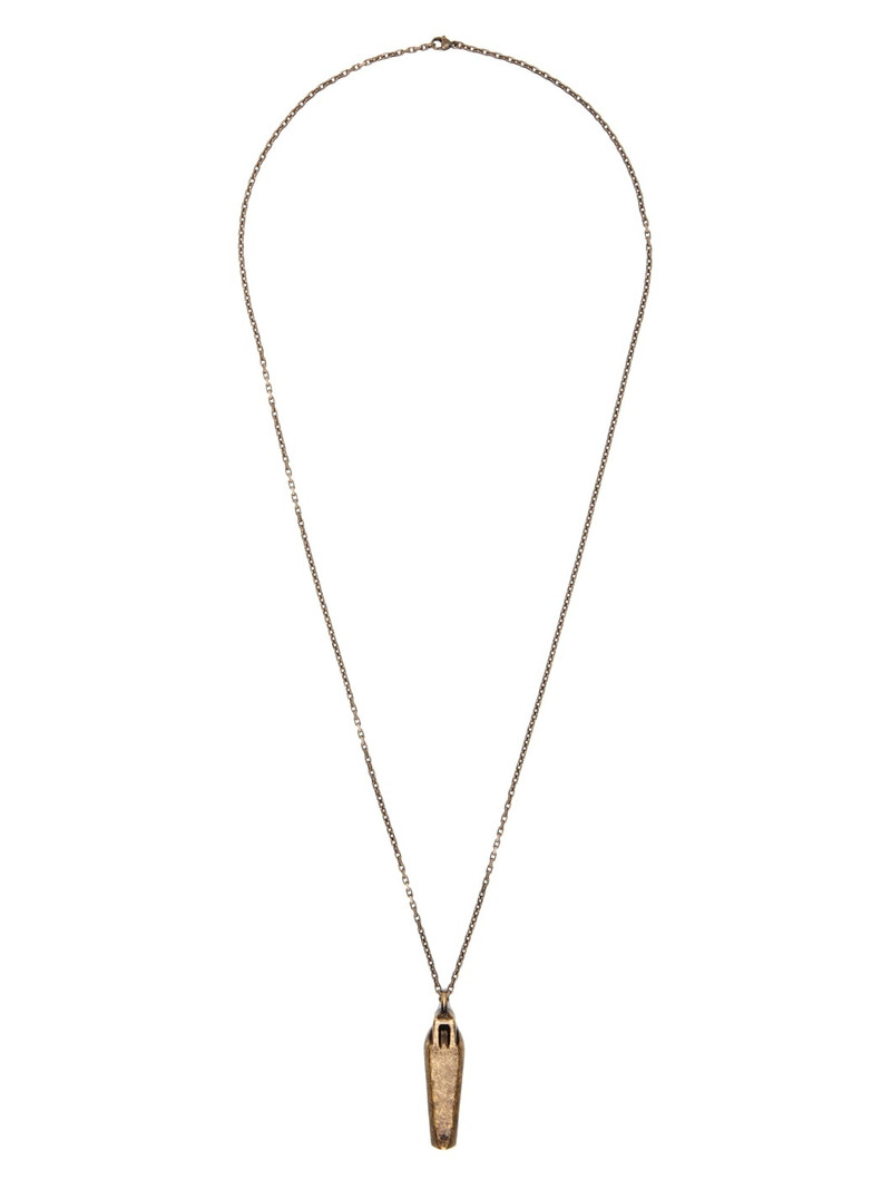 Gold Sarcophagus Charm Necklace 1