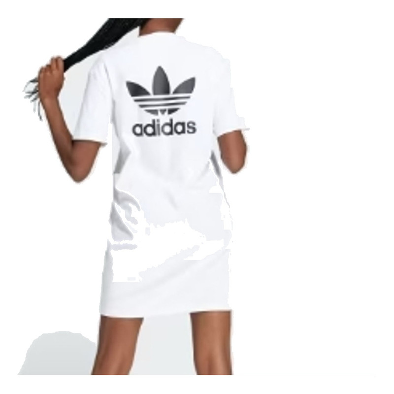 (WMNS) adidas Trefoil Dress 'White Black' IN8459 3
