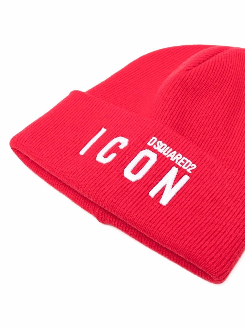 Icon logo-embroidered knitted beanie - 2