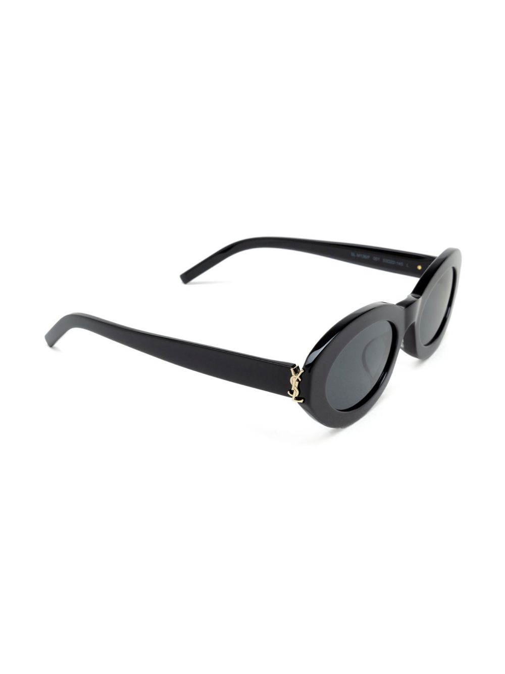 monogram-hinge oval-frame sunglasses - 2